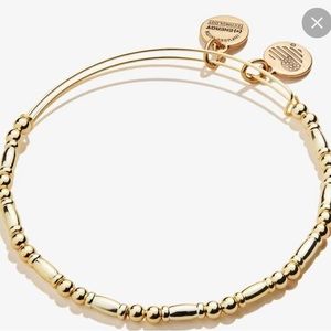 Alex and ani gold beaded bangle